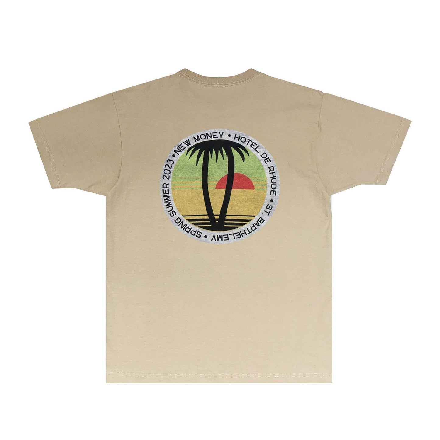 Rhude T-shirts Printed Trendy Pure Cotton